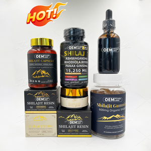 JHD OEM al por mayor a granel ácido fúlvico 85 + Mineral Natural Himalayan Shilajit extracto cápsula para Soporte de Energía memoria cerebral - Product Image 4
