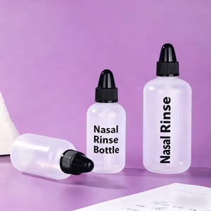 Botella de Lavado Nasal de 120 ml y 250 ml, Limpiador Nasal para Adultos y Niños, Botellas de Plástico LDPE Vacías de 8 oz para Uso con Medicamentos Líquidos - Product Image 2