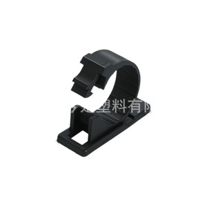 Clips de fixation de câbles RCR série Ly4J, Ly6J, Ly8J en plastique noir avec adhésif 3M - Product Image 1