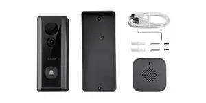 Blurams अंगूठी वीडियो बैटरी संचालित दो तरीके ऑडियो वीडियो घंटी कैमरा दरवाजा झंकार के साथ कैमरा सुरक्षा