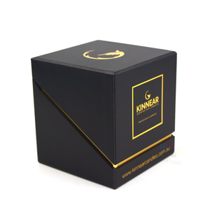 Sorpresa de cartón de lujo rígido único hogar vela, diseño de logotipo personalizado Flip Top Rosa frasco con tapa y vela cajas - Product Image 5