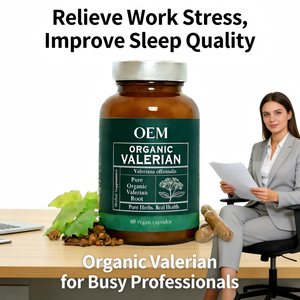 OEM Biologische Valeriaanwortel <span class=keywords><strong>Capsules</strong></span> 60 Veganistische <span class=keywords><strong>Capsules</strong></span> Kruiden Voedingssupplement Slaapondersteuning Voor Volwassenen - Product Image 6