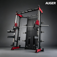 Machine Smith Commerciale Tout-en-un, Entraîneur Fonctionnel, Crossover de Câbles, Power Rack avec Double Blocs de Poids pour Salle de Sport à Domicile