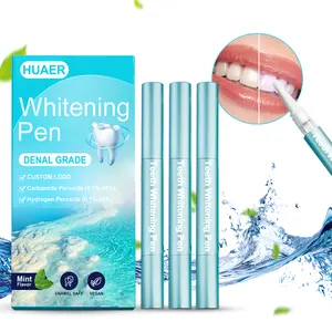 Custom Logo Private Label 16% 35% Hp 44 Peroxide Gold Sliver V34 Dazzling Instant Night Tooth Gel Whiten Whitening Pen For Teeth