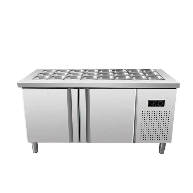 Table Top Salad Bar Pizza Congelador Refrigerador Sandwich Prep Table Congelador