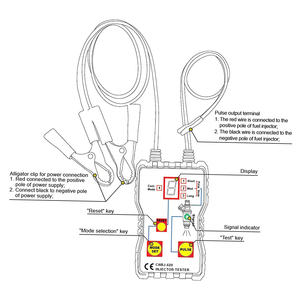 Dụng Cụ Quét Hệ Thống Nhiên Liệu Mạnh Mẽ 4 Chế Độ Máy Kiểm Tra Kim Phun Nhiên Liệu Ô Tô Để Kiểm Tra Các Vấn Đề Bị Kẹt/Rò Rỉ/Bị Cháy - Product Image 2