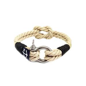 knotted <b>rope</b> <b>bracelet</b> Handmade Happiness - Product Image 1