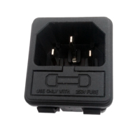 Prise de courant IEC C14 10A 250V AC avec porte-fusible simple, cordon électrique de 30M, approuvée TUV CCC, en plastique, pour usage industriel et hospitalier
