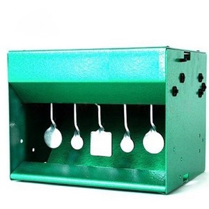 Boîte de cible automatique à 5 plaques en acier inoxydable pour lance-pellets, accessoire d'entraînement de tir et de chasse - Product Image 1