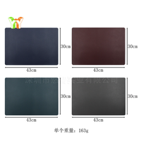 Napperons imperméables en similicuir antidérapants Tapis de table lavables faciles à nettoyer pour la cuisine Tapis et coussinets en PVC antidérapants