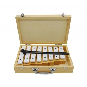 Xilófono de 8 Notas con Campanas Resonadoras Coloridas, Bloques de Tono Metálicos Individuales, con Estuche, Instrumento de Percusión Orff para Niños - Product Image 3