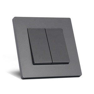 Miễn phí in logo màu xám đen trắng vàng <span class=keywords><strong>2</strong></span> băng đảng <span class=keywords><strong>1</strong></span> chiều <span class=keywords><strong>2</strong></span> chiều chuyển đổi ánh sáng trang trí nhà <span class=keywords><strong>push</strong></span> <span class=keywords><strong>button</strong></span> được xây dựng trong tường thiết bị chuyển mạch 10A - Product Image 2