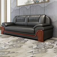 Ensemble de canapés sectionnels modernes en trois formes - Cuir PU/Tissu durable, éponge haute densité, écologique - Couleur et taille personnalisables pour le bureau