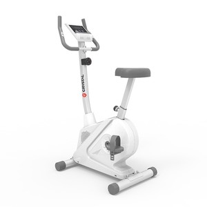 Vélo d'exercice magnétique vertical CRYSTAL SJ1508, 8 niveaux de résistance, fréquence cardiaque, support iPad, cyclisme d'intérieur à domicile, capacité 150 kg - Product Image 1