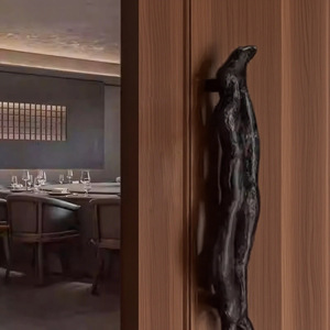 Poignées de <span class=keywords><strong>porte</strong></span> haut de gamme en bois massif, poignées de <span class=keywords><strong>porte</strong></span> en verre pour club de vin, poignées de portail anciennes, style européen - Product Image 4