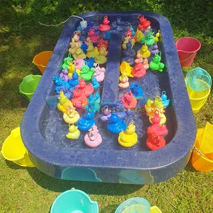 Brinquedo infantil para festa ao ar livre, mini piscina aquática, mesa engraçada de aniversário, jogo de luxo de lago de pato amarelo