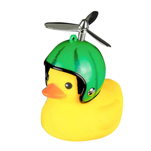 Mini <span class=keywords><strong>canard</strong></span> jaune vélo cloche mignon <span class=keywords><strong>canard</strong></span> hélice klaxon vélo accessoires vélo électrique moto cloche avec casque klaxon lumière - Product Image 1