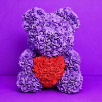 Bunga Mawar Awet Buket Boneka Kreatif Hadiah untuk Sahabat Terbaik Pacar Hari Valentine Festival Qixi Ulang Tahun