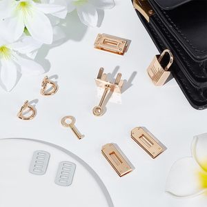 WADORN Lot de fermoirs de sac en alliage, quincaillerie de fermeture pour sacs à main, accessoires de fabrication de sacs DIY, attaches de verrouillage, connecteurs de chaîne en D - Product Image 3