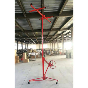 Pengangkat Papan Gypsum Baja Profesional, Hoist <span class=keywords><strong>Drywall</strong></span> Elektrik & Manual untuk Hotel, Beban Maksimum 68kg, Tinggi Angkat 3,35m - Product Image 4