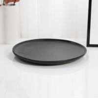 Yubinghua Chaozhou gros dîner plaques noir pierre 8inch10inch plaque de céramique pour ensembles de vaisselle