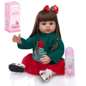 China Manufacturers Mixed Color Clothes Set Silicone Lovely Realistic Baby Doll for Kids