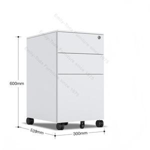 Venta Directa de Fábrica: Archivador Metálico Simple, Móvil, con Múltiples Cajones y Cerradura, para Debajo del Escritorio - Product Image 2
