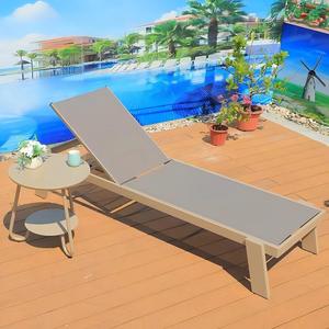 Chaise longue <span class=keywords><strong>de</strong></span> <span class=keywords><strong>jardin</strong></span> pliable pour l'extérieur, piscine, séjour en plein air, hôtel, plage, double couche, chaise longue pour la sieste - Product Image 5
