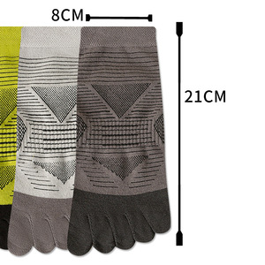 <span class=keywords><strong>Chaussettes</strong></span> respirantes à cinq doigts pour hommes, en coton, confortables pour le quotidien, vente en gros - Product Image 4