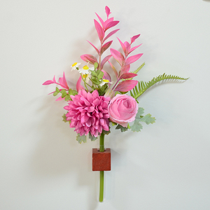 Bouquet di Fiori Artificiali di <span class=keywords><strong>Primula</strong></span> e Rosa per Decorazioni di Matrimoni, Feste, Scuole e Hotel - Product Image 2