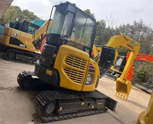 حفار komatsu pc55 عالي الجودة يعمل عدد من ساعات العمل المنخفض حفار مع komatsu 55 للبيع