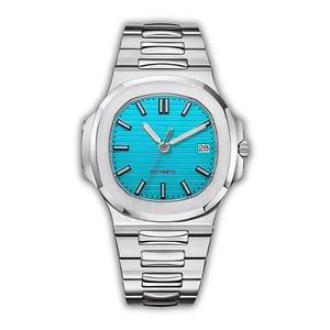 Reloj deportivo mecánico automático de acero inoxidable con logotipo S modificado para hombre, 41MM, movimiento Seiko NH35, cristal de zafiro, resistente al agua - Product Image 3