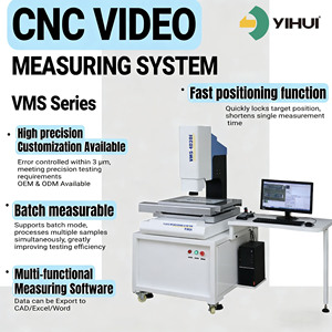 Máquina de Medición por Vídeo CNC YIHUI VMS-3020E, Recorrido de 300*200, Resolución de 0.5μm, CCD de 2MP, Equipo de Medición Óptica <span class=keywords><strong>2D</strong></span> <span class=keywords><strong>3D</strong></span> - Product Image 2
