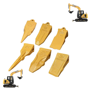 Denti a benna imbullonati a 3 punti con adattatori-misura universale per escavatori compatti - Product Image 5