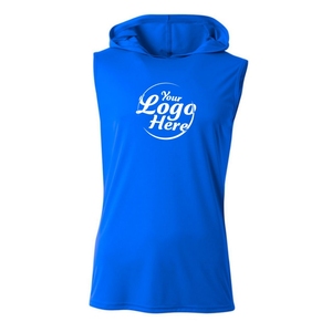 Adult "<b>Sleeveless</b> Terrorize" Performance Cotton <b>Hoodie</b> Custom Printing Embroidered LOGO <b>Hoodie</b> - Product Image 1