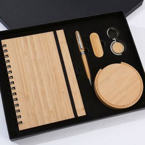 Executive Business Gift Set Personalized Digital Printing Notebook Keychain Pen-Elegant Corporate Promotional Items Employee - Product Image 4