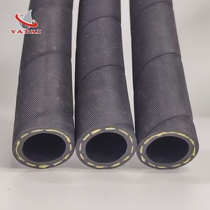 SAE J30 R9/R10 고압 엔진 연료 호스 13mm 1/2 인치 블랙 아라미드 원사 NBR 오일 방수 부드러운 절단 가능 - Product Image 2