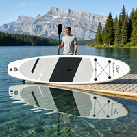 Planche de paddle gonflable tout-en-un de haute qualité avec pompe, aileron et construction en PVC durable pour les eaux océaniques