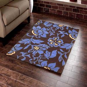 Tapis tricoté à la main 100% laine, moderne, écologique, antidérapant, lavable, en velours imprimé, pour la décoration de la maison - Product Image 4