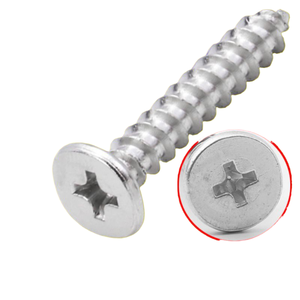 Vite Autofilettante a Testa Piatta Sottile in Acciaio Inox 304 M2-M6 - Product Image 1