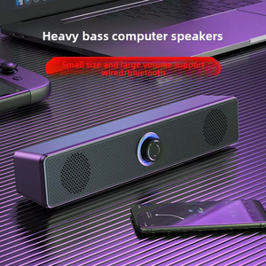 שולחן עבודה <span class=keywords><strong>Bluetooth</strong></span> Audio 6W רמקול אלחוטי חוטי מחשב ביתי מסנן רעשים סטריאו סראונד מגניב LED אור הטיה - Product Image 4