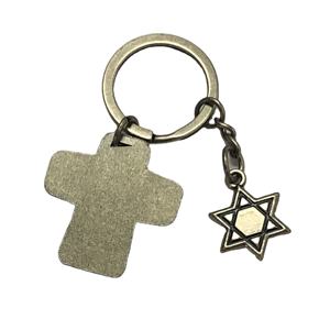 พวงกุญแจอัลฟาซีรีส์รูปดาว2.5มม. พวงกุญแจห่วงหนาพวงกุญแจงานฝีมือทำจากโลหะสำหรับกระเป๋าเป้สะพายหลัง - Product Image 1