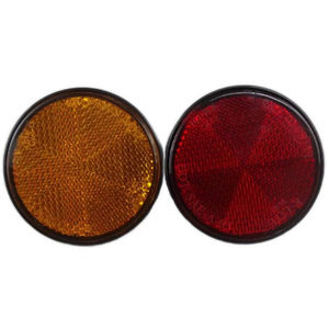 K-lite Usine Multicolore 60mm Rond Réflecteur Latéral pour Moto Vélo Électrique <span class=keywords><strong>Conduite</strong></span> Avertissement De Sécurité Accessoires Réfléchissants - Product Image 4