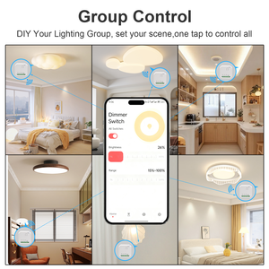 Thông minh Wifi chuyển đổi <span class=keywords><strong>Dimmer</strong></span> cho <span class=keywords><strong>LED</strong></span> ánh sáng nhà thông minh điều khiển từ xa ứng dụng Alexa tương thích bằng giọng nói thông minh ngắt Wifi chuyển đổi mô-đun - Product Image 3