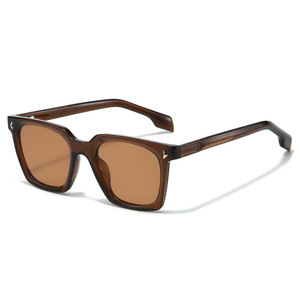 Lunettes de soleil vintage 2026 personnalisées avec logo, pour hommes et femmes, noires, pour la conduite, protection UV400, monture carrée large en TR90 - Product Image 5
