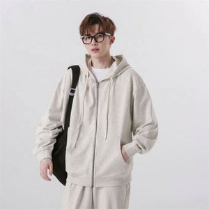 OEM Free Sample Men Sweatshirt 100% Polyester <b>Blank</b> Heavy <b>Weight</b> Custom Screen Print Loose Pullover Hoodies - Product Image 2