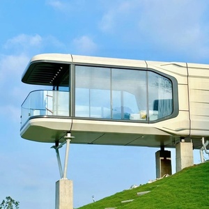 <span class=keywords><strong>Maison</strong></span> capsule spatiale de luxe Volferda V9, 2 chambres, villa préfabriquée mobile en acier pour hôtel et complexe hôtelier - Product Image 1