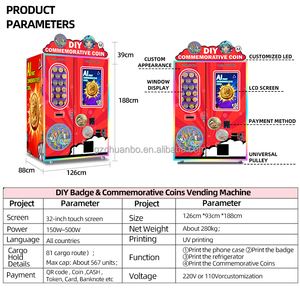 Máquina Expendedora de Tarjetas de Identificación Automática Comercial Personalizada, Gestión Basada <span class=keywords><strong>en</strong></span> la Nube con SDK, Pantalla Táctil, Admite Pago con Monedas - Product Image 6