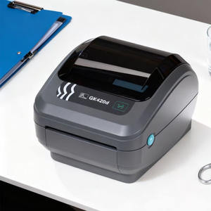 Nouvelle Arrivée <span class=keywords><strong>Imprimante</strong></span> d'étiquettes thermiques à transfert de codes-barres <span class=keywords><strong>Zebra</strong></span> de bureau avec résolution 203 dpi, garantie 1 an pour usage commercial, en stock - Product Image 1