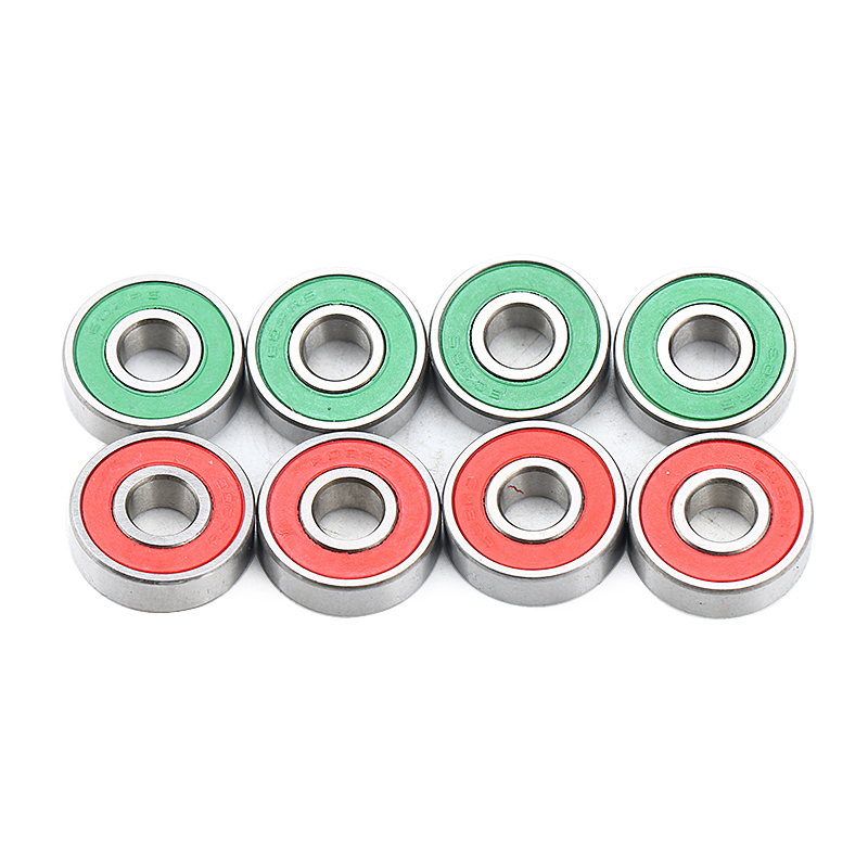 Nylon cage Customize ABEC3 ABEC7 8*22*7mm chrome steel skateboard ball bearing 608